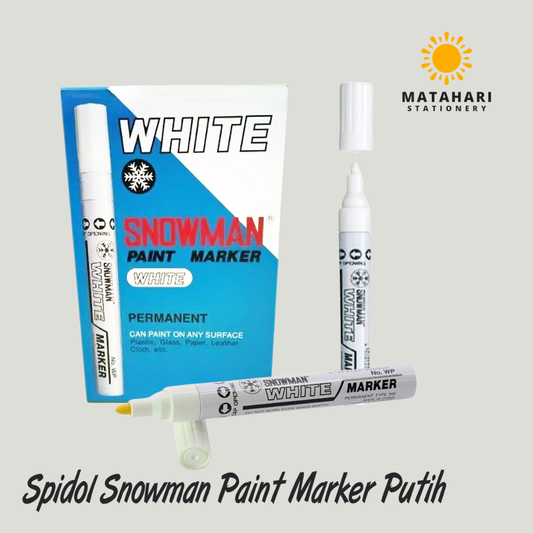 Spidol Snowman Paint Marker Putih